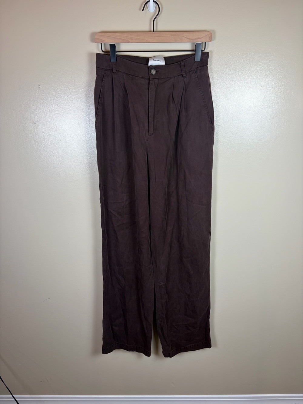 Brown reformation dress pants size 4